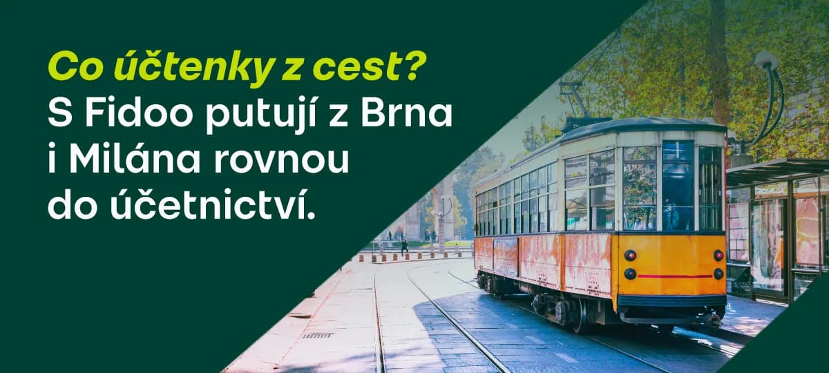 Co účtenky z cest? S Fidoo putují z Brna i Milána rovnou do účetnictví.