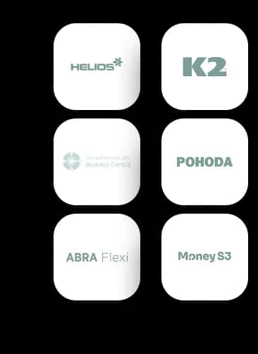 loga integrace s účetními systémy a ERP