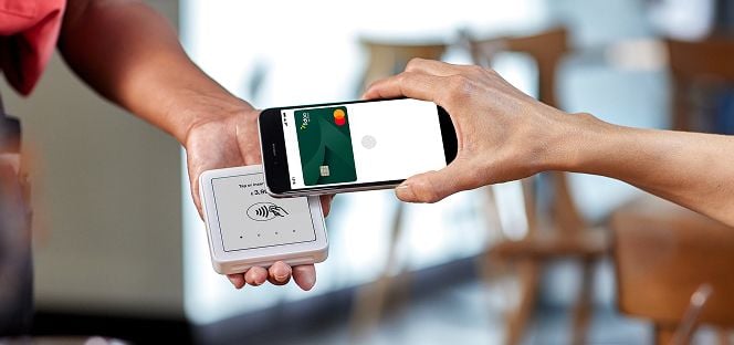 bezkontaktní placení kartou Fidoo v mobilu