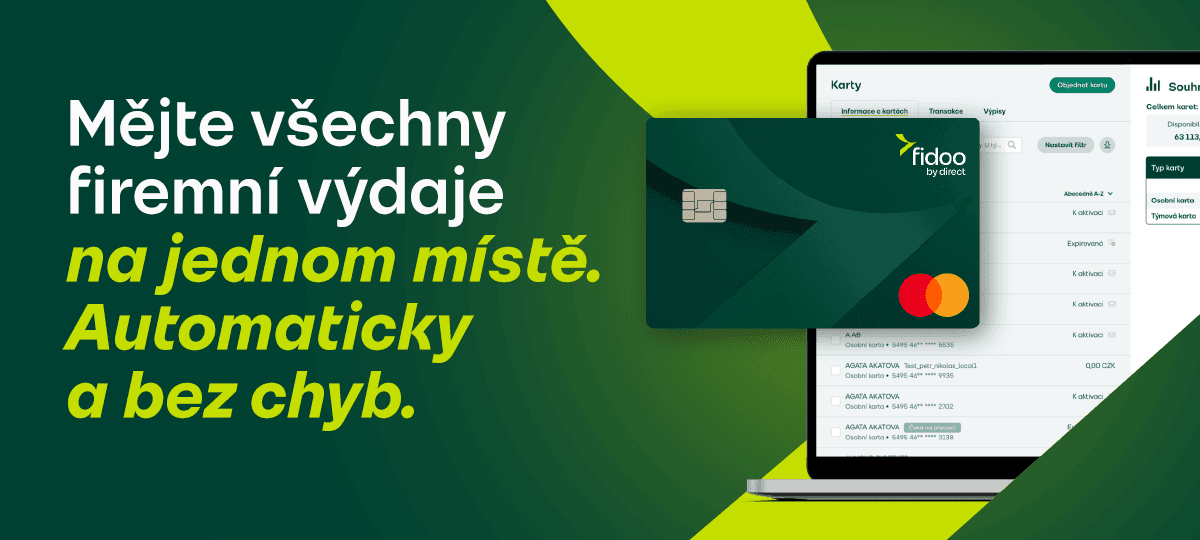 Mějte všechny firemní výdaje na jednom místě. Automaticky a bez chyb.